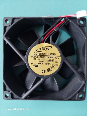 DC BRUSHLESS  AD0812MS-A70GL Soğutma Fanı, DC12V 0.15A  Fan 80x80x25mm